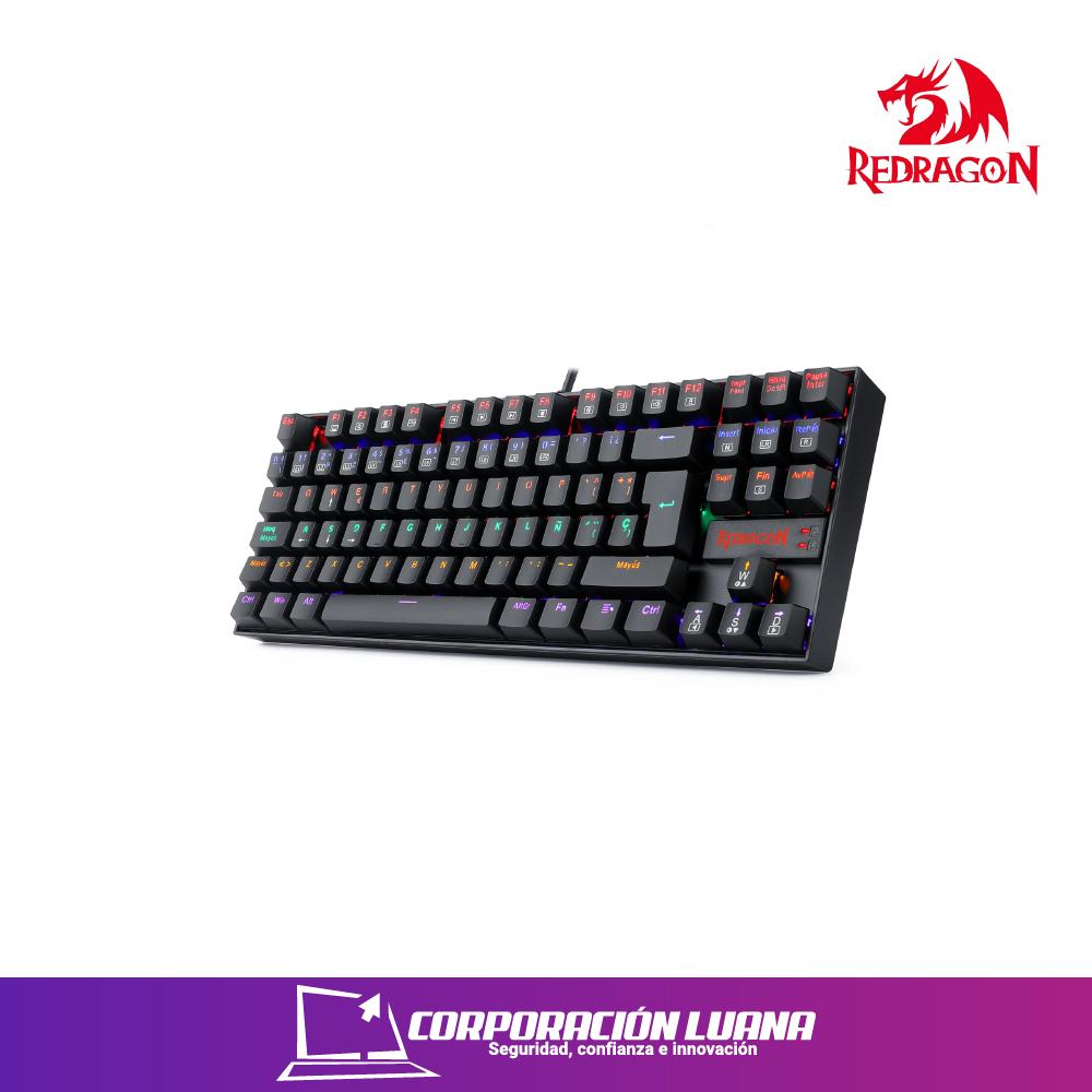 TECLADO GAMER REDRAGON KUMARA ( K552RGB-1 SP ) SWITCH BLUE | USB | LED RGB | NEGRO