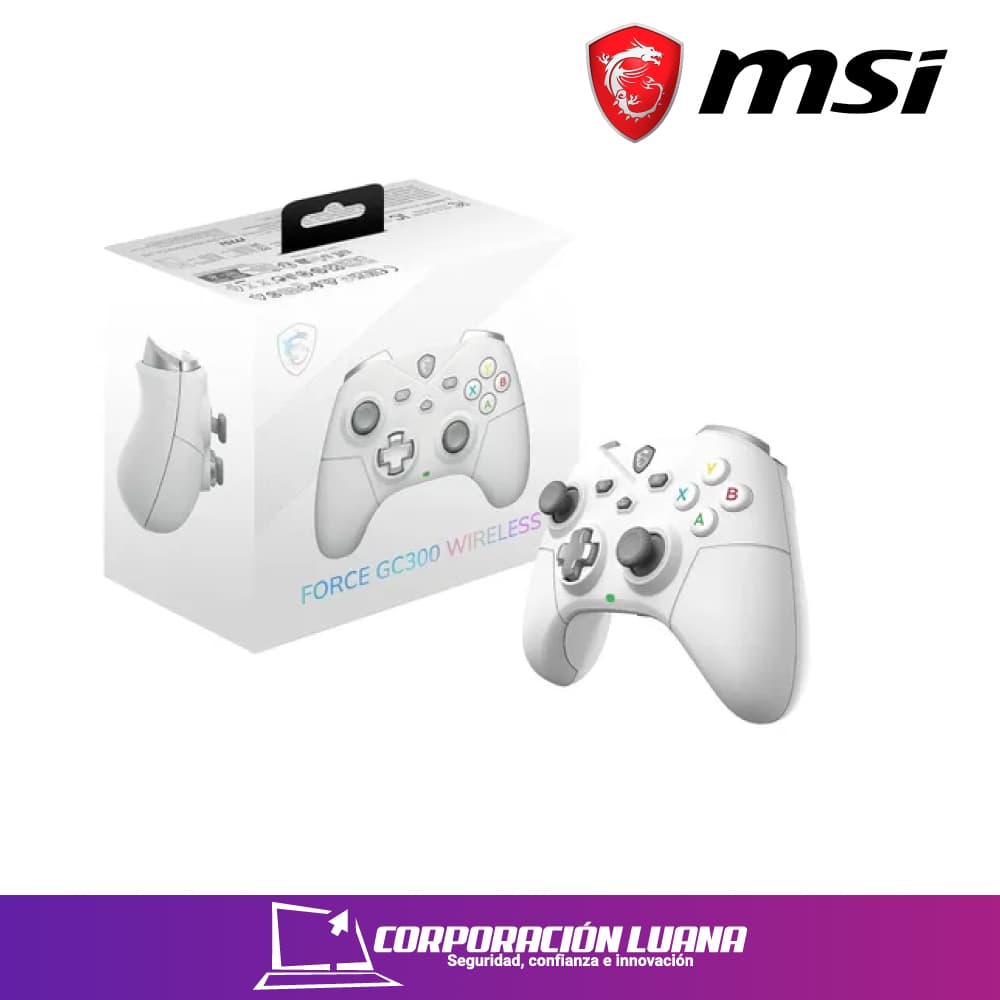 Foto del producto MANDO XBOX MSI FORCE ( GC300 W ) BLANCO | WIRELESS