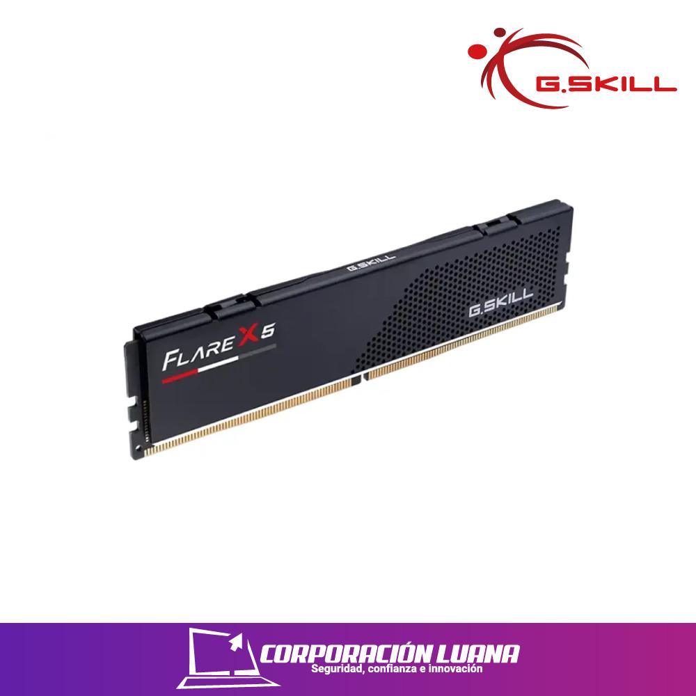 MEMORIA RAM GSKILL FLARE X5 16GB 6000 MTS ( F5-6000J3636F16GX1-FX5 ) DDR5 | CL36 | AMD EXPO - INTEL XMP