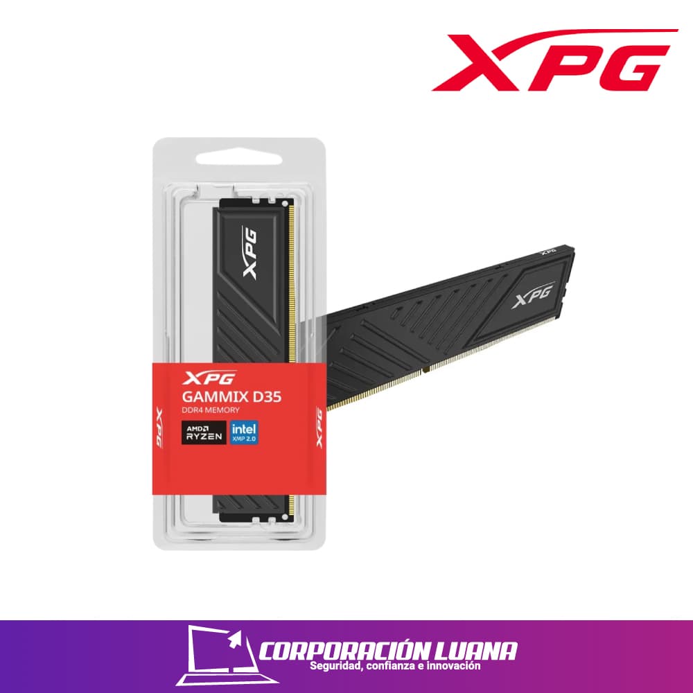 Foto del producto MEMORIA RAM ADATA GAMMIX D35 16GB 3200MHZ ( AX4U320016G16A-SBKD35 ) DDR4 | NEGRO