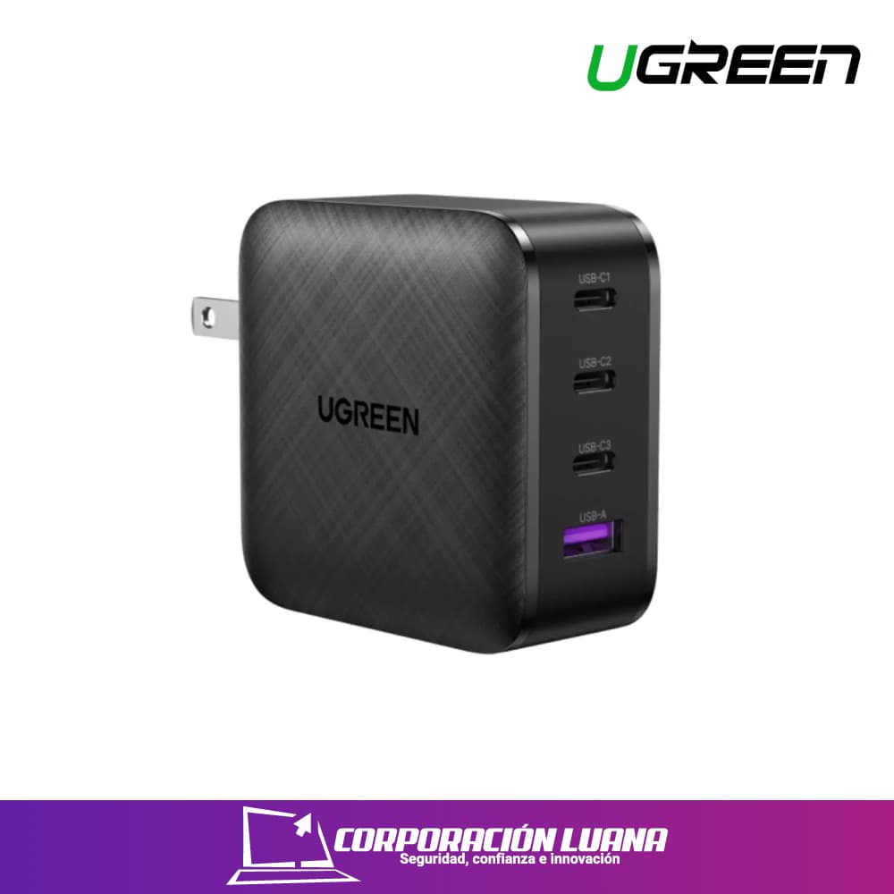 Foto del producto UGREEN ( 70773 ) USB A +3 USB C 65W GAN TECH FAST CHARGER
