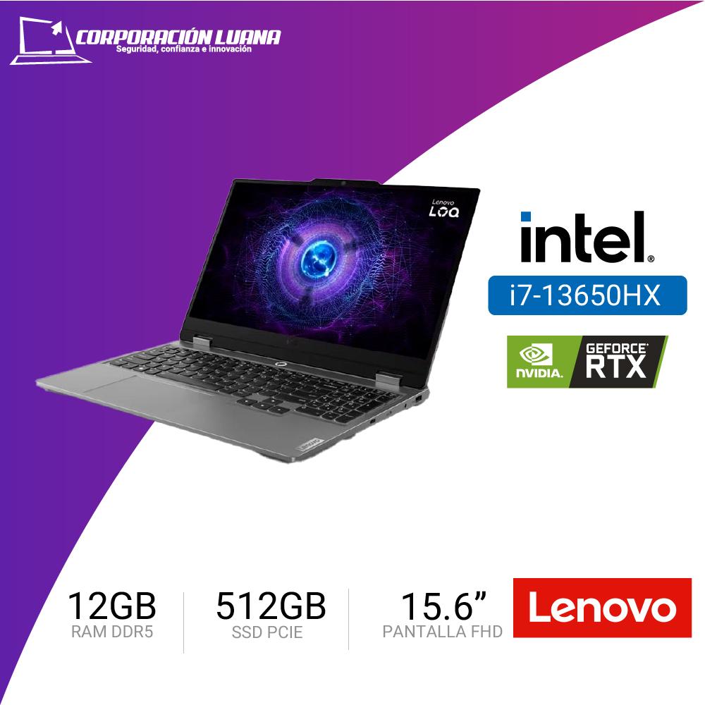 LAPTOP LENOVO LOQ 15IRX9 INTEL CORE I7 13650HX ( 83DV00FHLM ) RAM 12GB DDR5| SSD 512GB | RTX 3050 6GB | 15.6" FHD | FREE OS