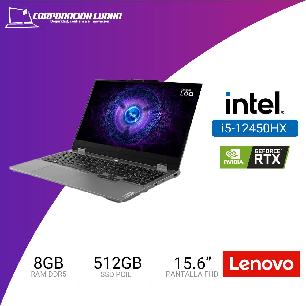 LAPTOP LENOVO LOQ 15IAX9 INTEL CORE I5 12450HX ( 83GS006WLM ) RAM 8GB | SSD 512GB | RTX 3050 6GB | 15.6" FHD | FREE OS
