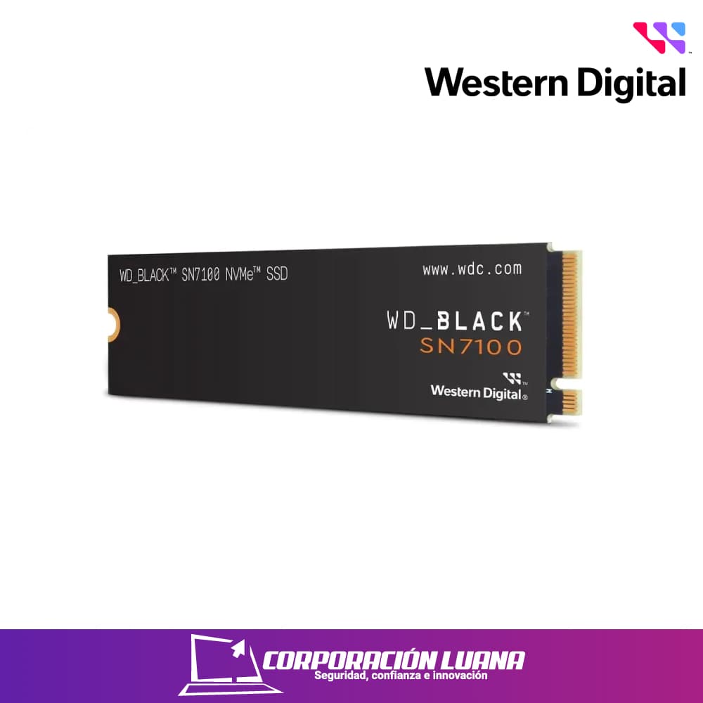 Foto del producto SSD M.2 WESTERN DIGITAL SN7100 4TB ( WDS400T4X0E ) NVME PCIE GEN 4 | LECTURA 7000 MB/S - ESCRITURA 6700 MB/S