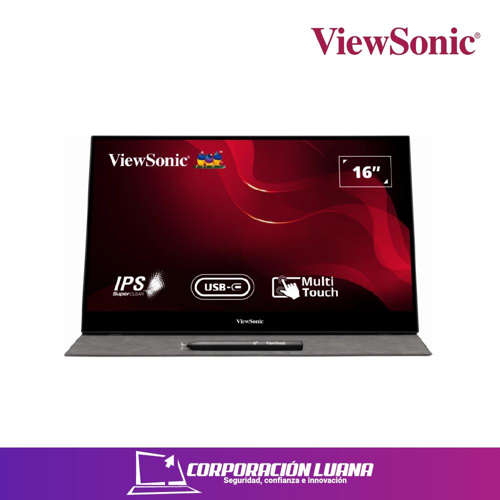 MONITOR PORTATIL VIEWSONIC 16" ( TD1655 ) IPS TOUCH 10 | FHD - 60HZ