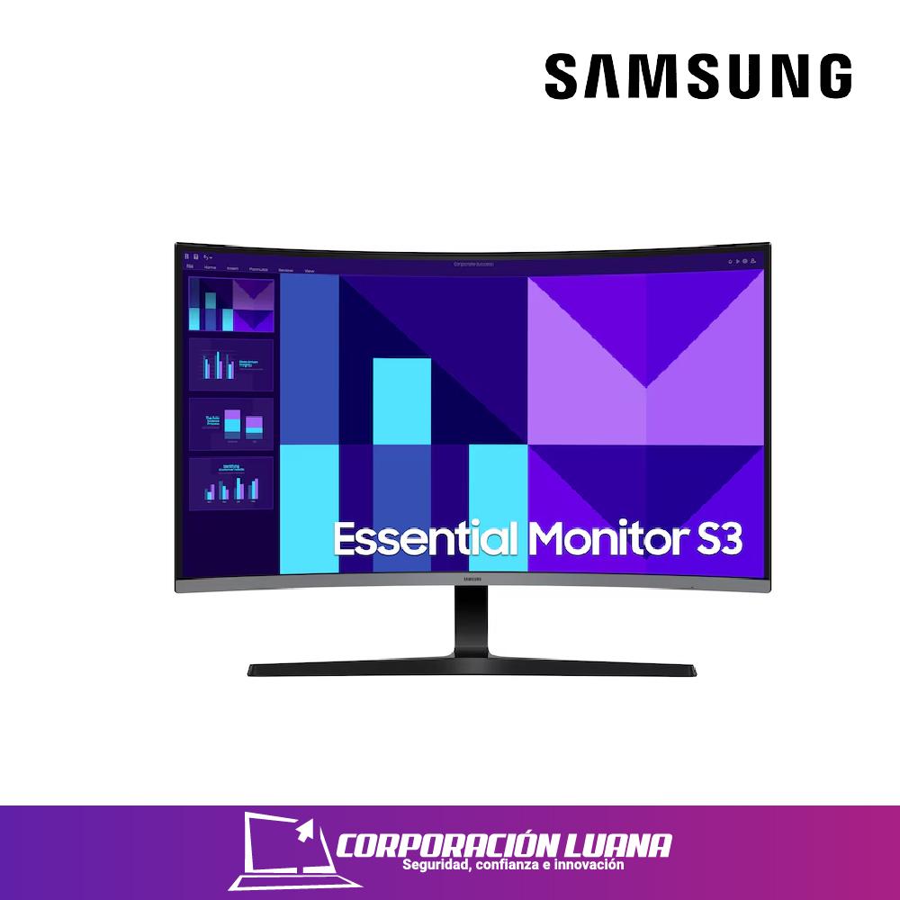 MONITOR SAMSUNG 32" ESSENTIAL S3 D390 CURVO ( LS32D390GANXZA ) VA | FHD - 4MS | 100HZ | HDR10 | HDMI - VGA
