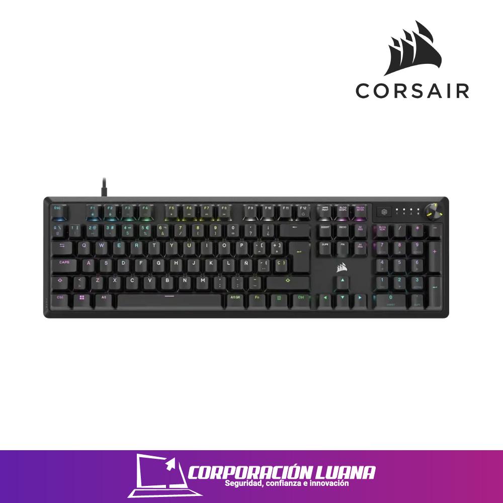 TECLADO MECANICO CORSAIR K70 CORE RGB ( CH-910971E-SP ) SWITCH MLX ROJO | NEGRO | ICUE RGB