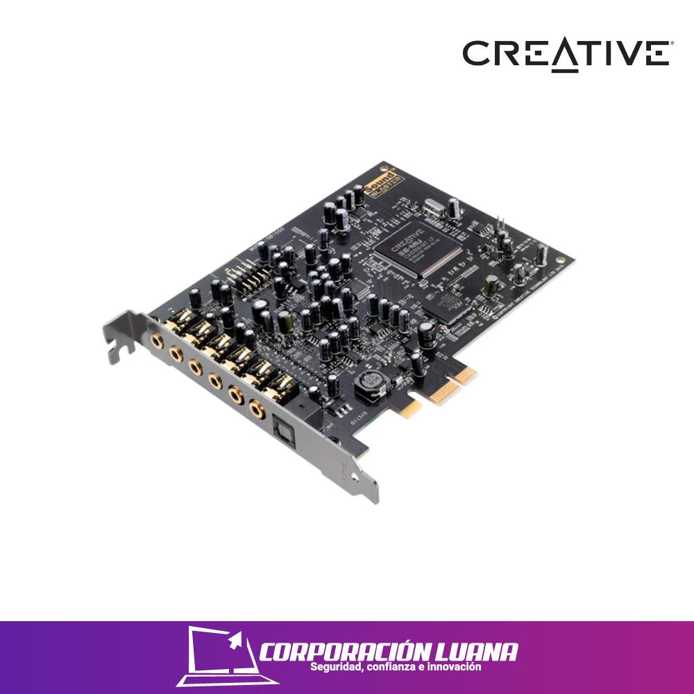 TARJETA DE SONIDO CREATIVE SOUNDBLASTER AUDIGY RX 7.1 PCI-E, COLOR NEGRO (PN 705B155000001)
