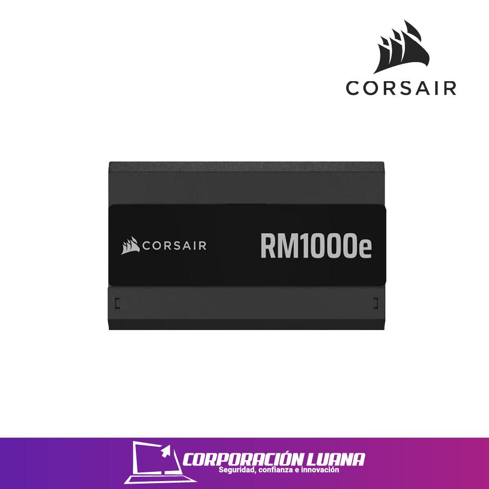 FUENTE DE PODER CORSAIR 1000W RM1000E ( CP-9020297-NA ) 80 PLUS GOLD | MODULAR | NEGRO | PCIE 5
