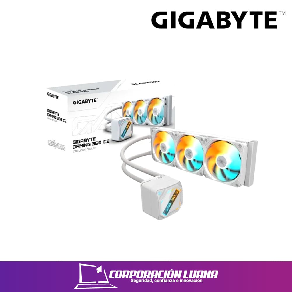 REFRIGERACION LIQUIDA GIGABYTE GAMING 360 ICE ( GP-GIGABYTE GME 360I ) BLANCO | LED ARGB | AMD/INTEL