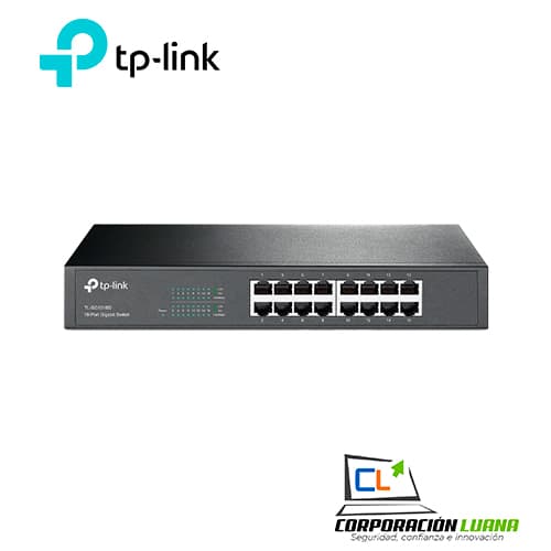 SWITCH TP-LINK 16 PUERTOS ( TL-SG1016D ) 10/100/1000 MBPS