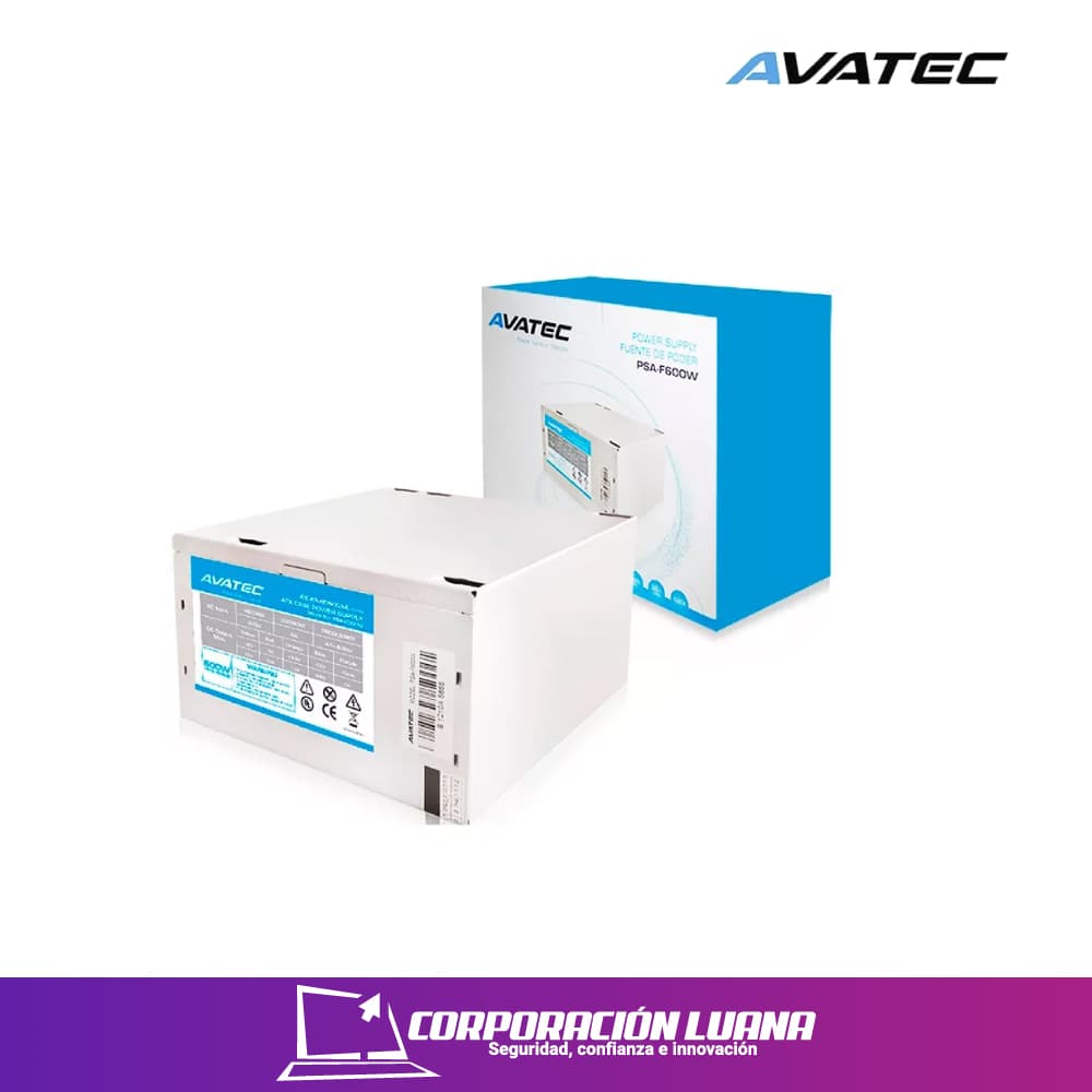 FUENTE AVATEC  600W  ( PSA-F600W )