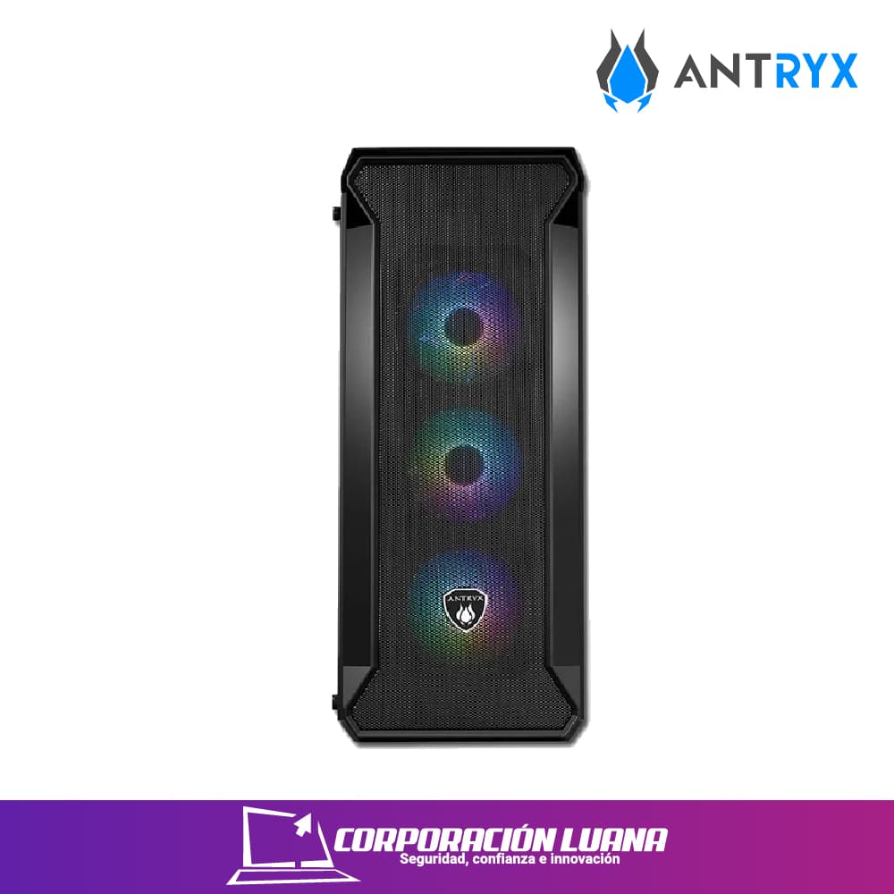 CASE ANTRYX FX SENTRY ( AC-FX260K-T3DR ) S/FUENTE | NEGRO | 1 VENTANA ACRILICO | | LED- ARGB X3