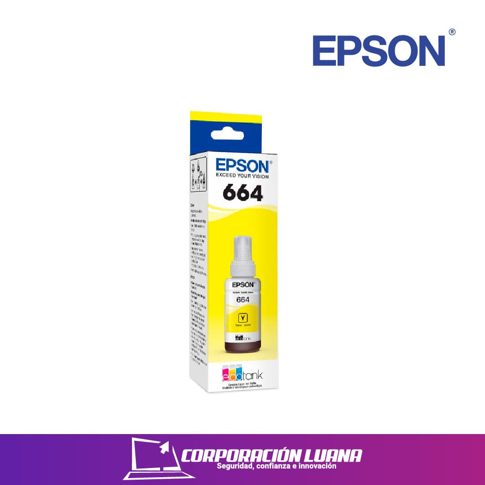 TINTA EPSON  T664420 AMARILLO ( C13T66442A ) L210 / L355 / L555 +