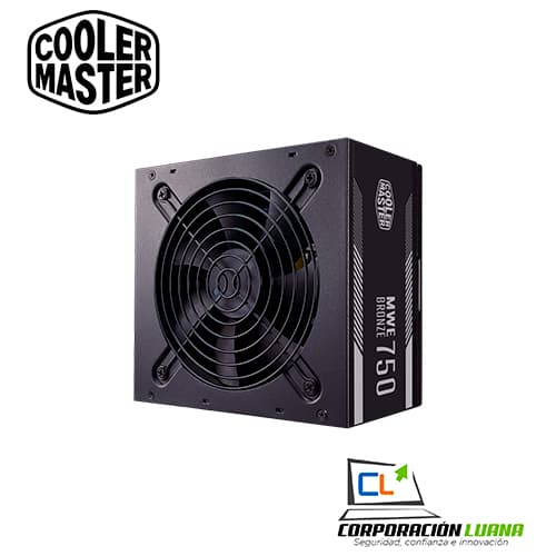 FUENTE DE PODER COOLER MASTER MWE V3 ( MPE-7501-ACAAW-3BUS ) 750W | 80 PLUS BRONZE