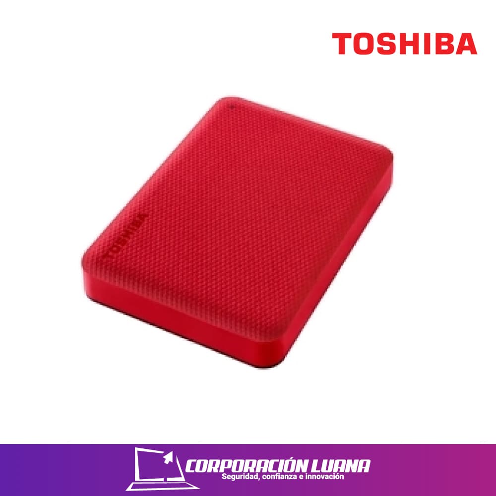 DISCO DURO EXTERNO TOSHIBA CANVIO ADVANCE 1TB ( HD1TOCA10XR3AA ) ROJO