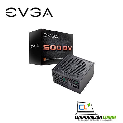 FUENTE DE PODER EVGA 500 BV ( 100-BV-0500-K1 ) 500W | 80 PLUS BRONZE