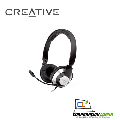AUDIFONO C MICROF CREATIVE CHATMAX HS-720 USB NOISE CANCELLING BLACK/SIL 51EF0410AA004