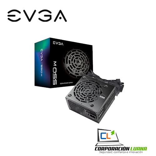 FUENTE DE PODER EVGA 550 N1 ( 100-N1-0550-L2 ) 550W