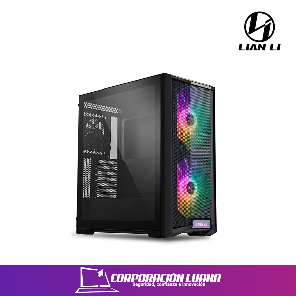 CASE LIAN LI LANCOOL 215 ( LANCOOL-215 ) S/FUENTE | NEGRO | 2 FAN ARGB