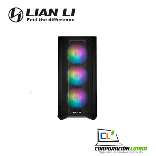 CASE LIAN LI LANCOOL II MESH BLACK ARGB, 2 VIDRIO TEMPLADO