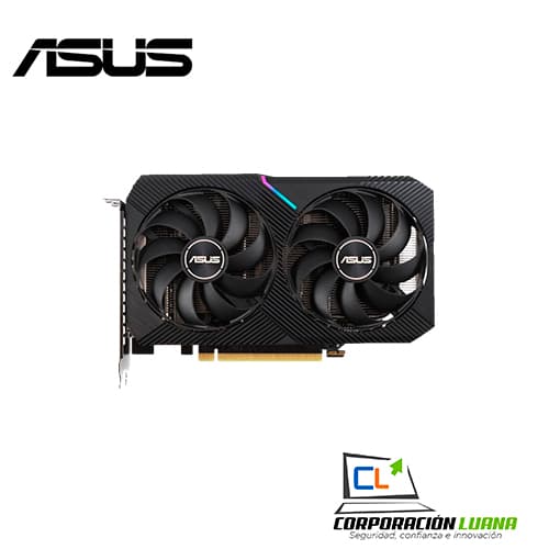 TARJETA DE VIDEO ASUS DUAL RTX 3060 ( DUAL-RTX3060-O12G ) 12GB GDDR6 | X2 FAN | LED RGB