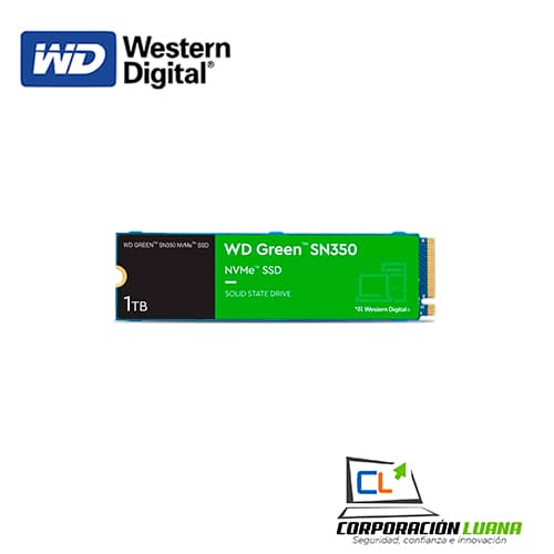 SSD WESTERN DIGITAL M.2 NVME SN350 1TB ( WDS100T2G0C ) GREEN