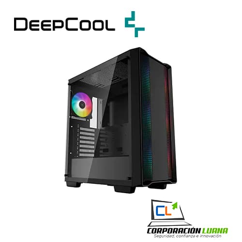 CASE DEEPCOOL ( CC560 A-RGB V2 ) S/FUENTE | 4 FAN ARGB | NEGRO | VIDRIO TEMPLADO