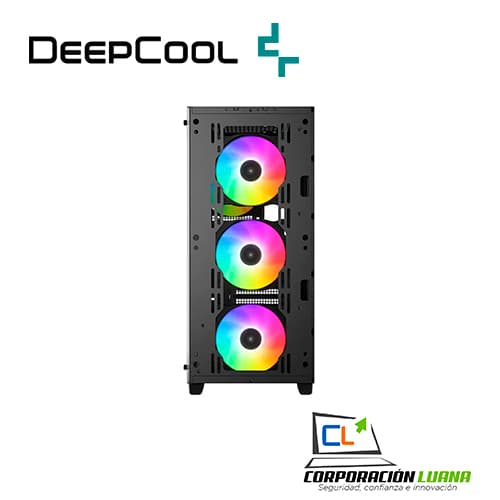 CASE DEEPCOOL ( CC560 A-RGB V2 ) S/FUENTE | 4 FAN ARGB | NEGRO | VIDRIO TEMPLADO