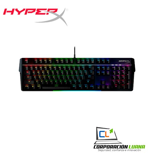TECLADO MECANICO HYPERX ALLOY MKW100 ( 4P5E1AA#ABA ) SWITCH ROJO | US | LED RGB
