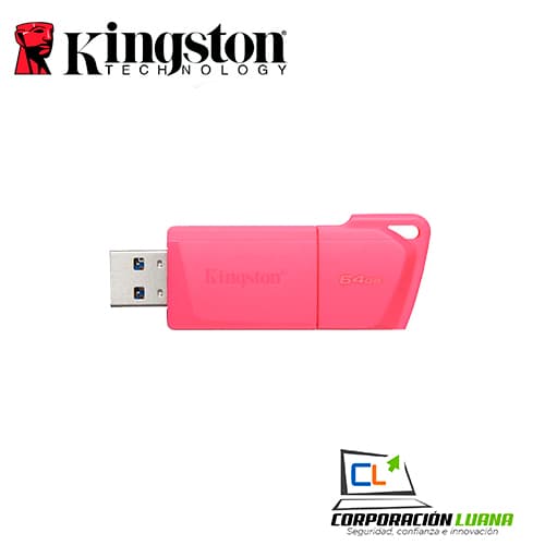 MEMORIA USB KINGSTON DT EXODIA NEON 64GB ( KC-U2L64-7LN ) ROSADO | USB3.2