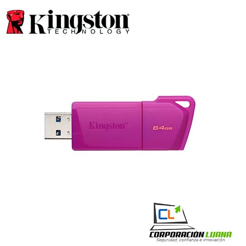 MEMORIA USB KINGSTON DT EXODIA NEON 64GB ( KC-U2L64-7LP ) MORADO | USB3.2