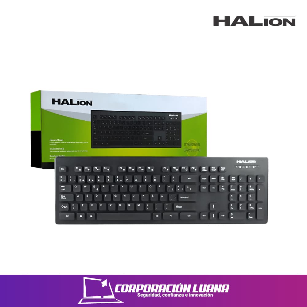 TECLADO HALION HA-K116 ( KSUHA116 ) USB