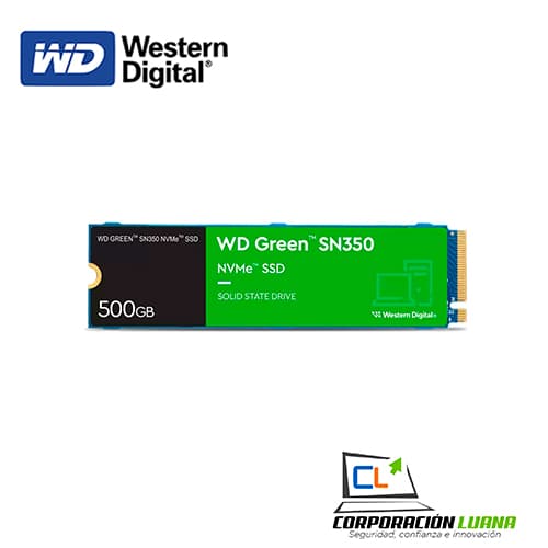 SSD WESTERN DIGITAL SN350 500GB ( WDS500G2G0C-00CDH0 ) GREEN | NVME