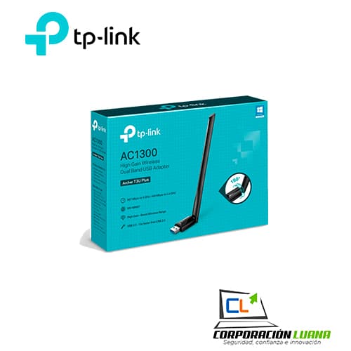 ADAPTADOR TP-LINK AC1300 ( TL-ARCHER T3U PLUS ) USB 3.0 | 1 ANTENA