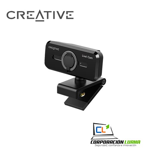 CAMARA CREATIVE LIVE CAM SYNC V2 FHD 1080P C/TAPA DUAL MIC USB NEGRO ( 73VF088000000 )