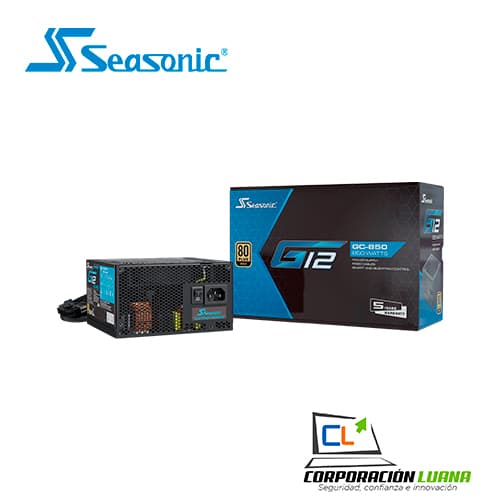 FUENTE DE PODER SEASONIC 850W ( G12-850GC ) GOLD | NO MODULAR