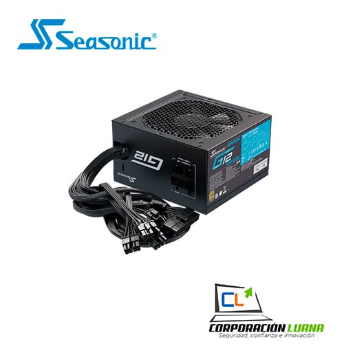 FUENTE DE PODER SEASONIC 850W ( G12-850GM ) GOLD | SEMI MODULAR