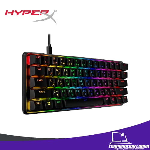 TECLADO MECANICO HYPERX ORIGINS 60 ( 4P5N4AA#ABA ) SWITCH ROJO