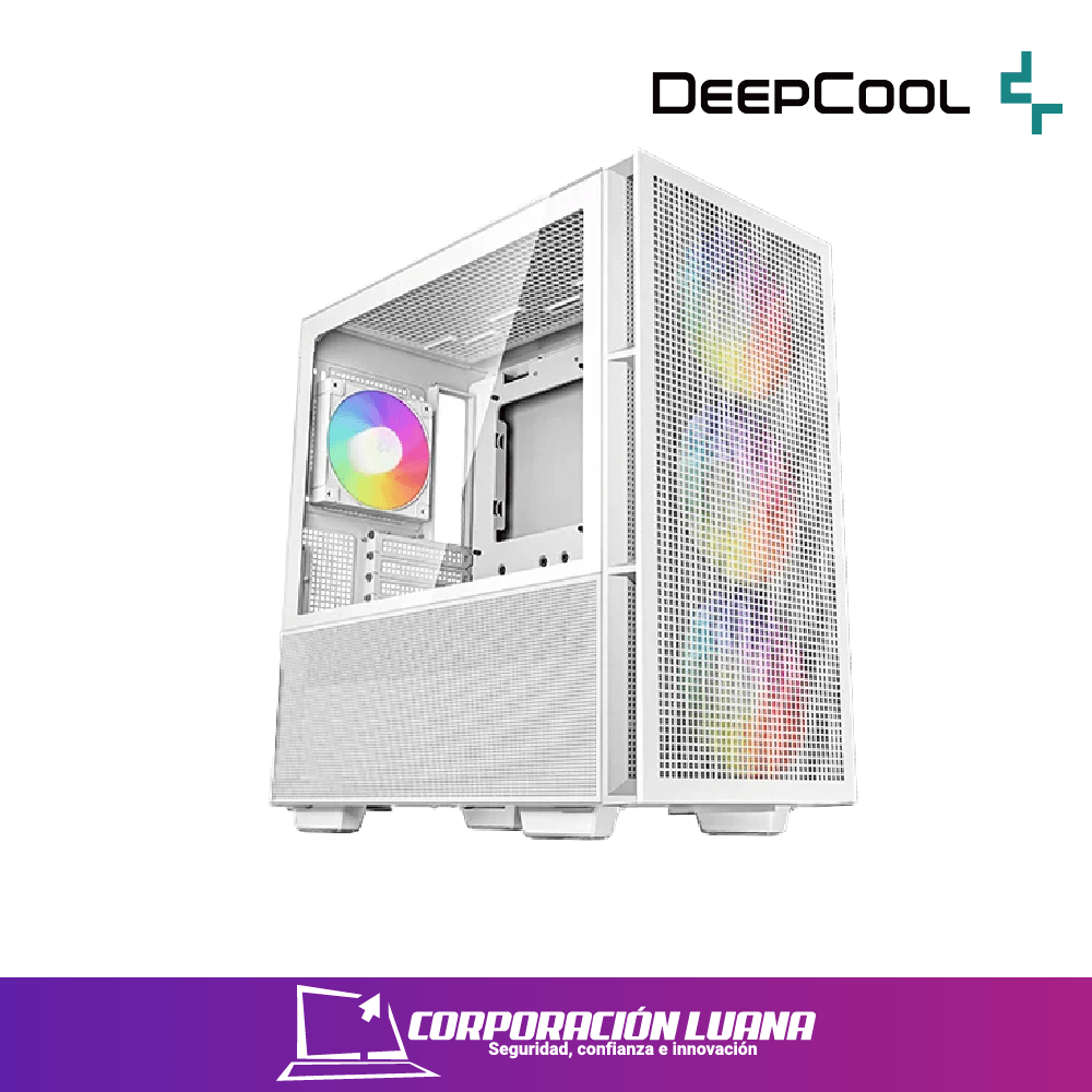 CASE DEEPCOOL CH560 ( R-CH560-WHAPE4-G-1 ) S/FUENTE | 4 FANES | BLANCO | RGB