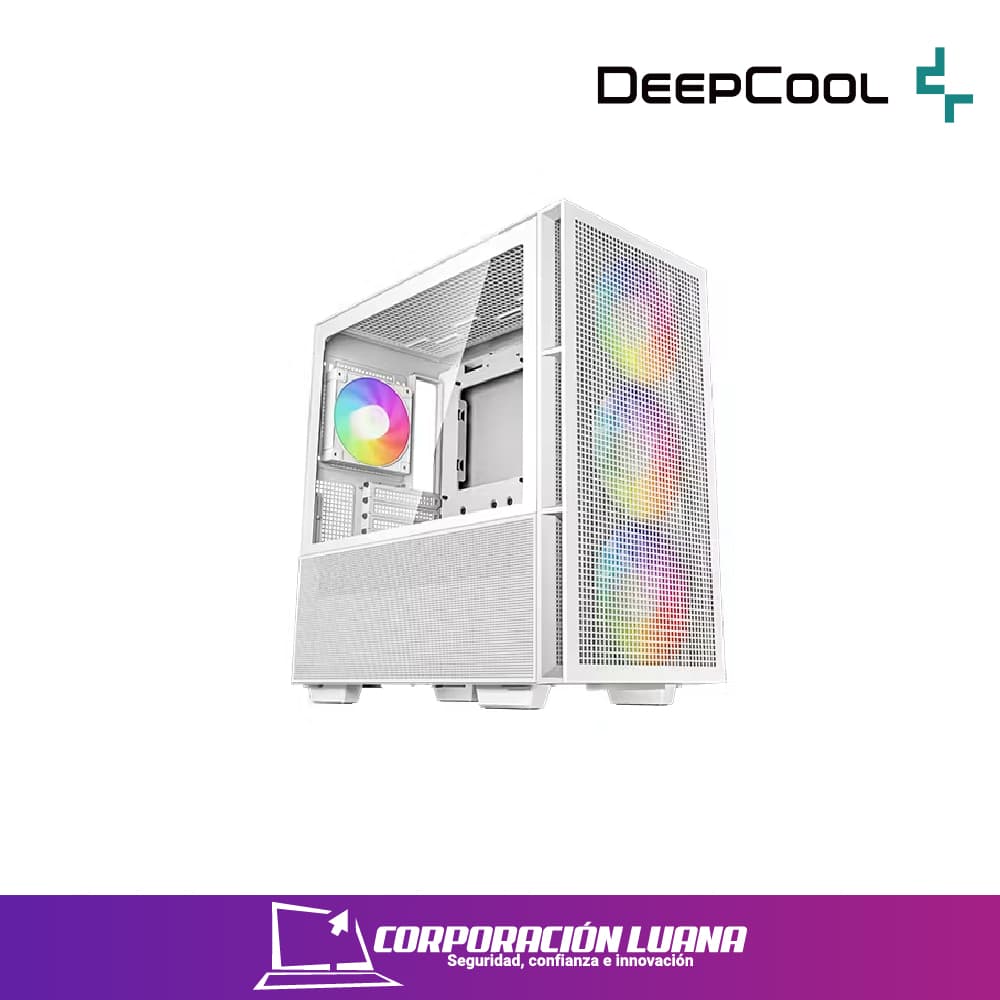 CASE DEEPCOOL CH560 ( R-CH560-WHAPE4-G-1 ) S/FUENTE | 4 FANES | BLANCO | RGB