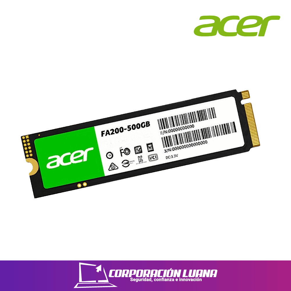 SSD ACER FA200 500GB ( BL.9BWWA.123 ) NVME - PCIE GEN 4 X4 | 7200 MB/S - 6200 MB/S