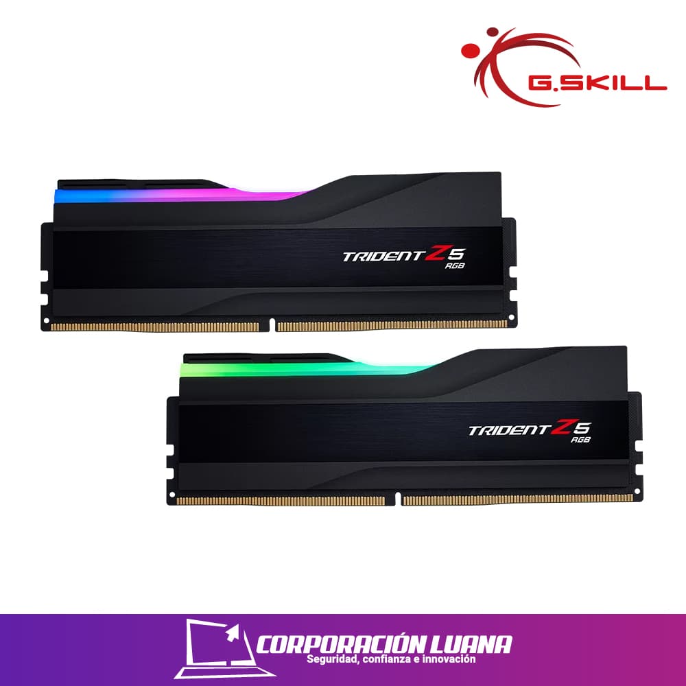 MEMORIA RAM G.SKILL TRIDENT Z5 32GB (16X2) 6400 MHZ ( F5-6400J3239G16GX2-TZ5RS ) DDR5 | LED RGB