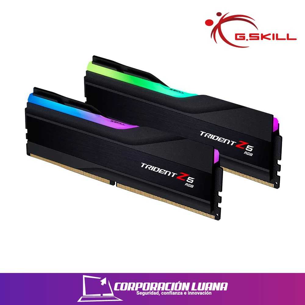 MEMORIA RAM G.SKILL TRIDENT Z5 32GB (16X2) 6400 MHZ ( F5-6400J3239G16GX2-TZ5RS ) DDR5 | LED RGB