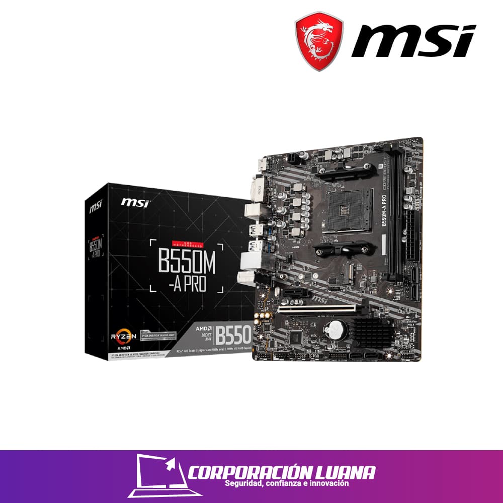 MOTHERBOAR MSI B550M-A PRO ( MBMSB550M-APRO ) AM4
