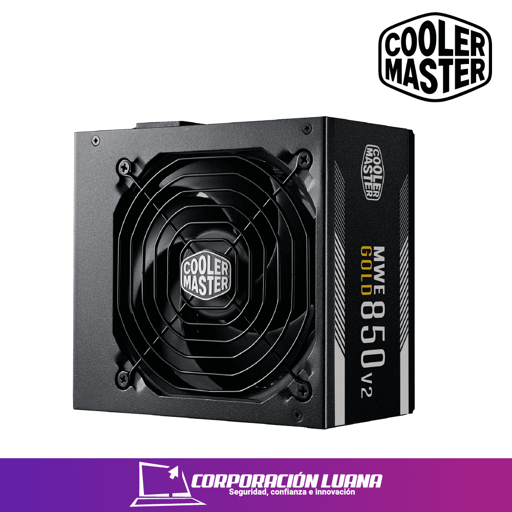 FUENTE DE  PODER COOLER MASTER MWE GOLD V2 FM 850W 12VHPWR A/US (MPE-8501-AFAAG-3U2)  ATX 3.0 PCI 5.0