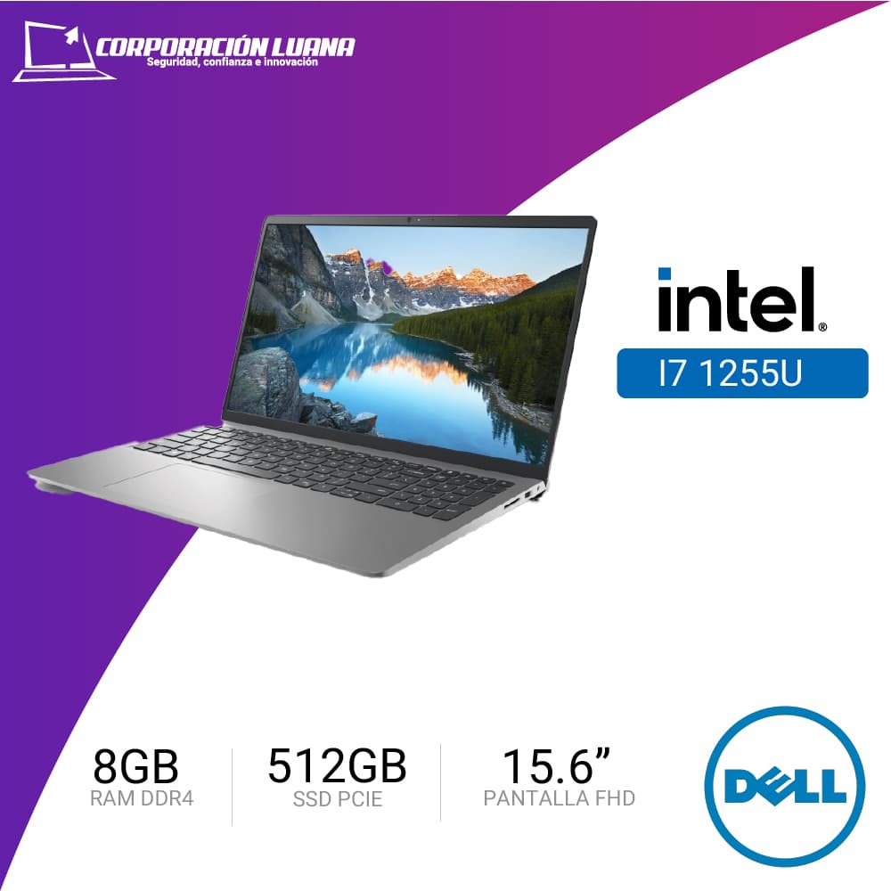 LAPTOP DELL INSPIRON 3520 156 INTEL CORE I7 1255U ( NT066DEL27 ) RAM 8GB | SSD 512GB | 15.6" FHD | WINDOWS 11 HOME
