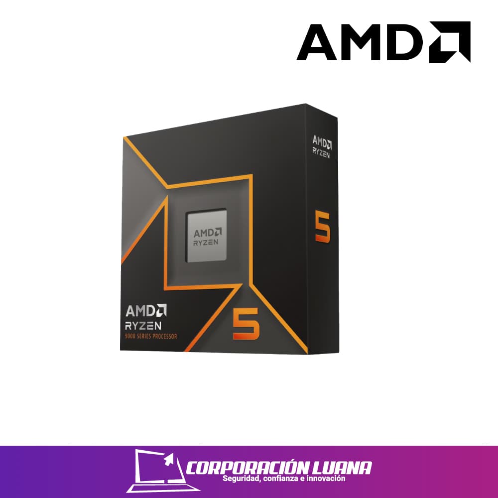 PROCESADOR AMD RYZEN 5 9600X ( 100-100001405WOF ) 3.9 GHZ | 6 CORE | 38 MB | S/COOLER | AM5