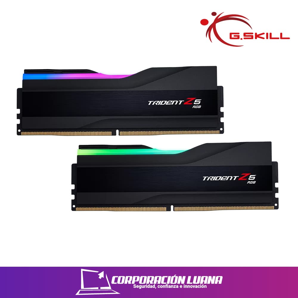 MEMORIA RAM GSKILL TRIDENT Z5 NEO 32GB (16X2 ) 6000 MHZ ( F5-6000J3636F16GX2-TZ5NR ) DDR5 | NEGRO LED RGB AMD EXPO