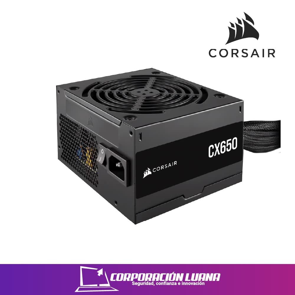 FUENTE DE PODER CORSAIR CX SERIES 650W ( CX650 ) BRONZE | NEGRA